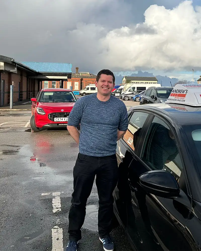 Geraint Jones from Holyhead at Bangor Driving Test Centre